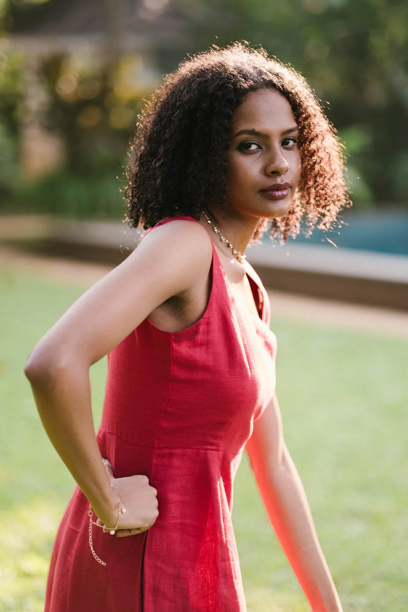 The Linen Midi Dress