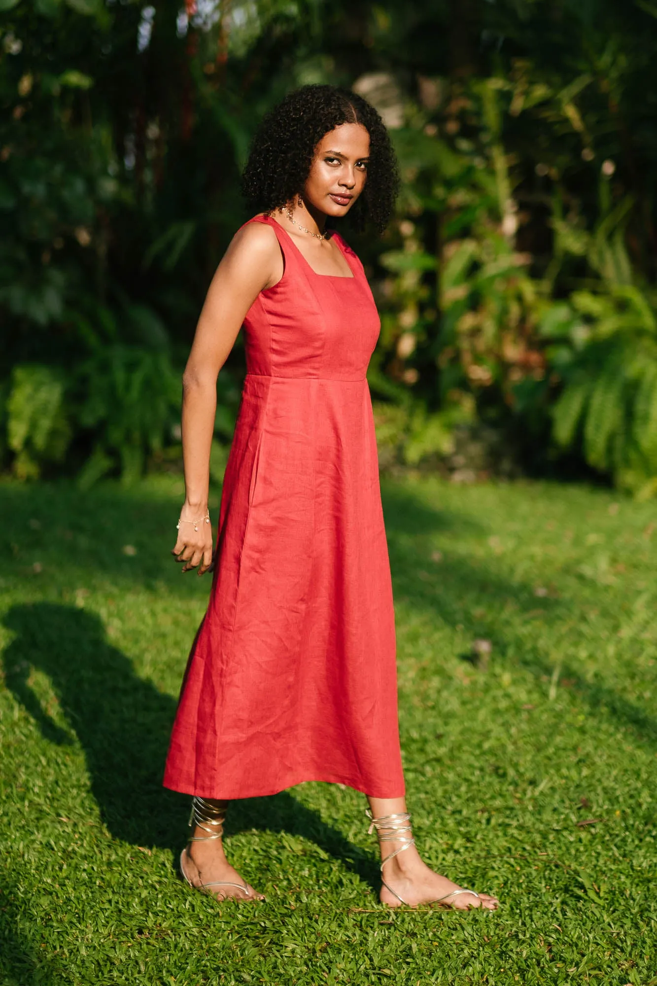 The Linen Midi Dress