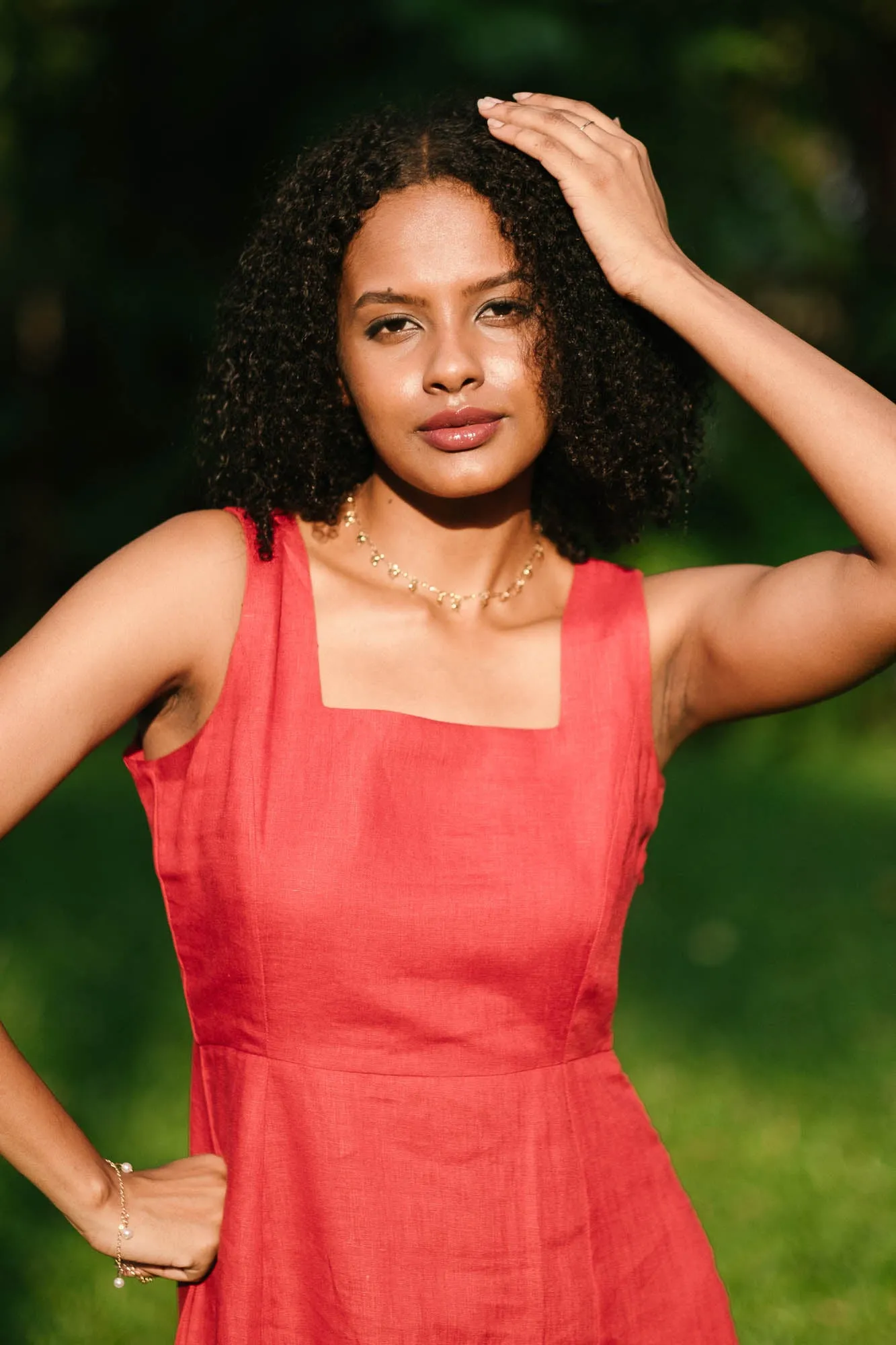 The Linen Midi Dress