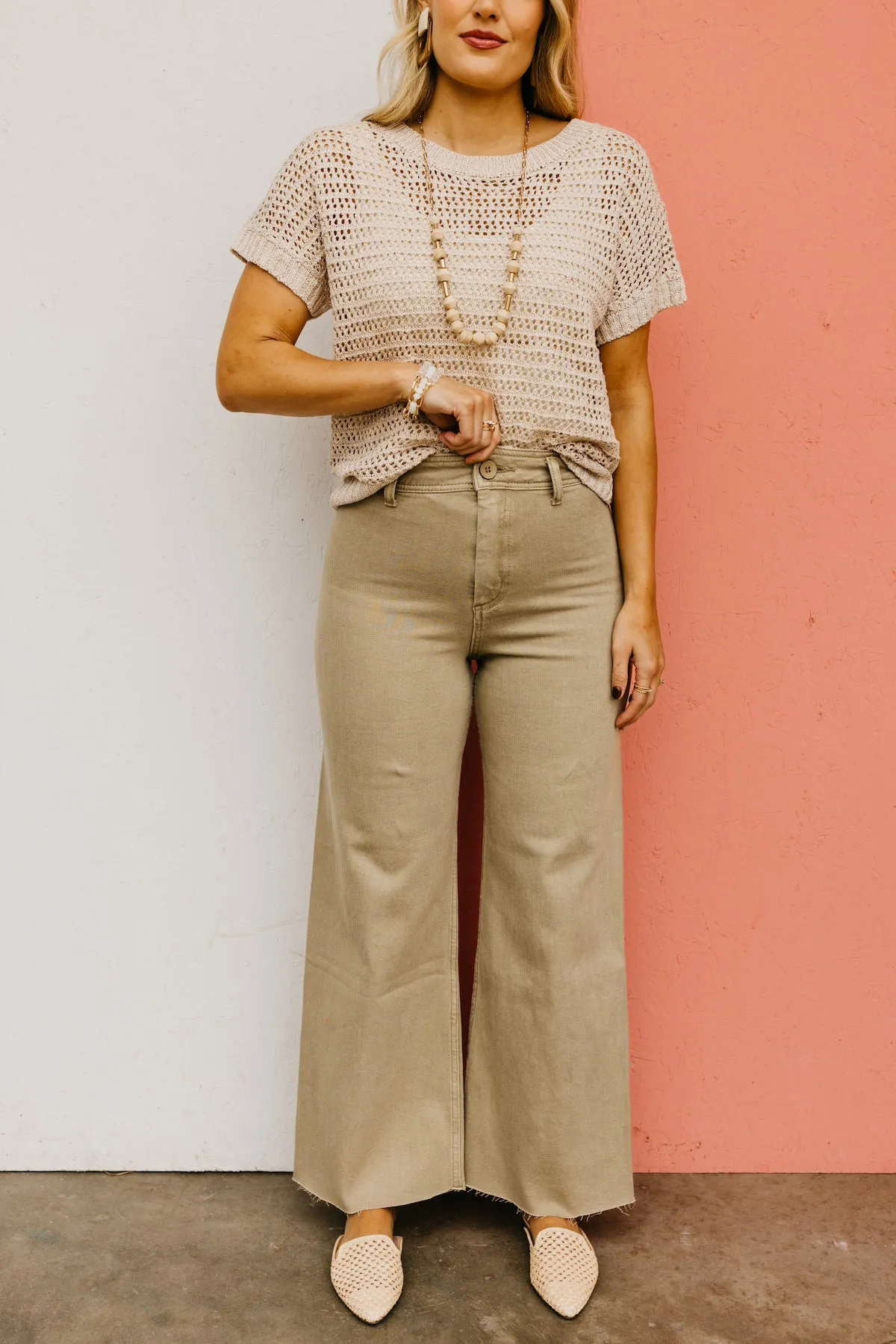 The Luciano Straight Wide Leg Denim Pants