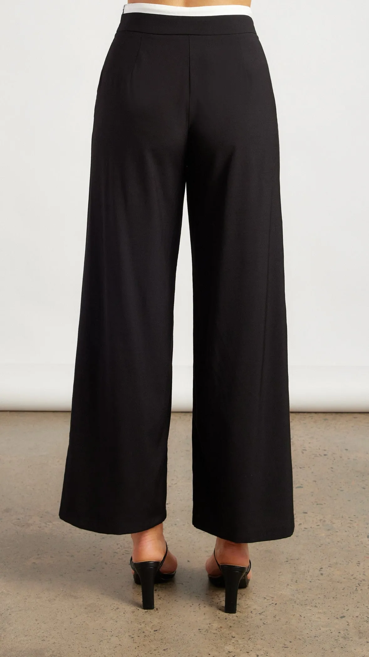 The Monochrome Luxe Wide-Leg Pants