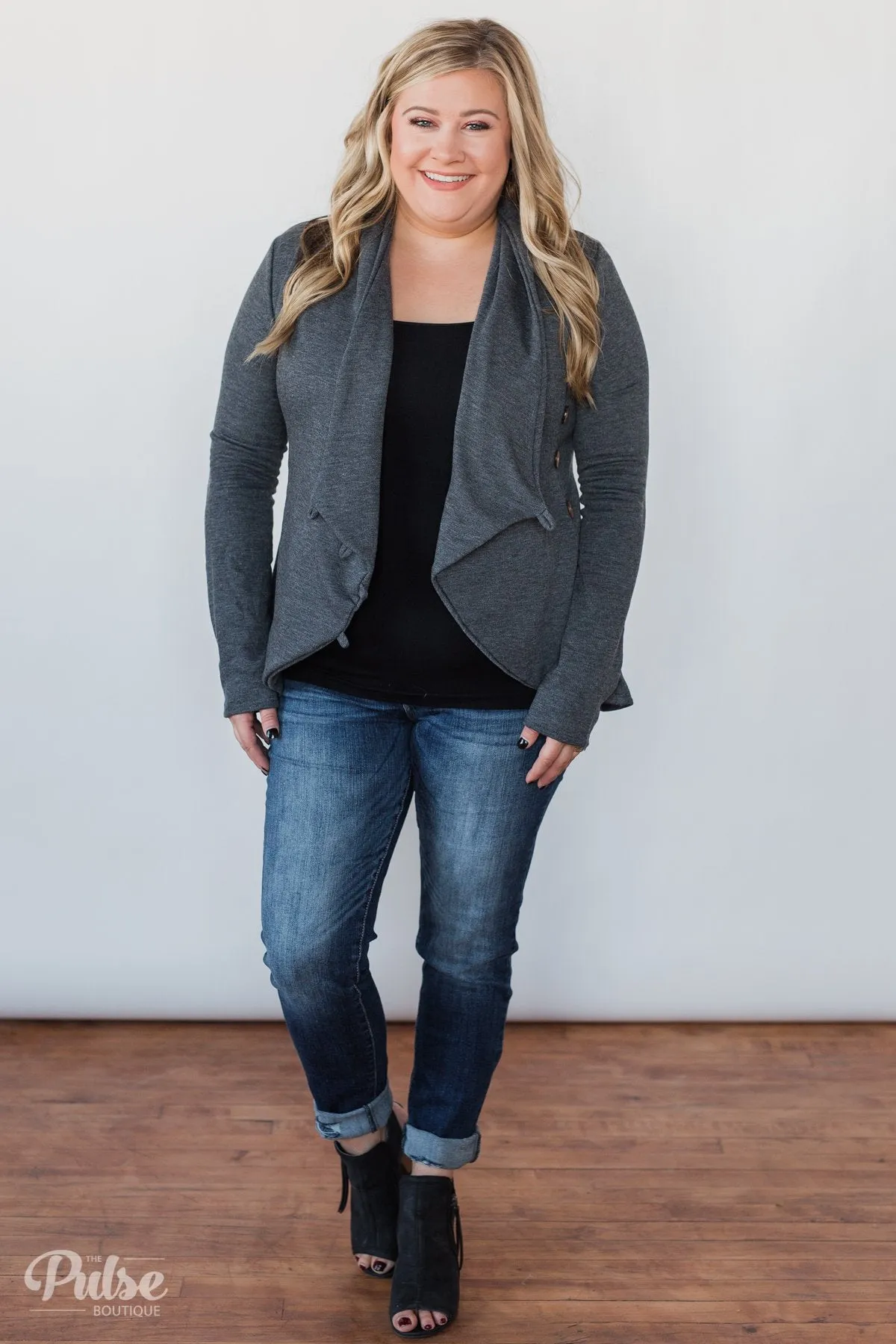 The Perfect Occasion Jacket- Charcoal