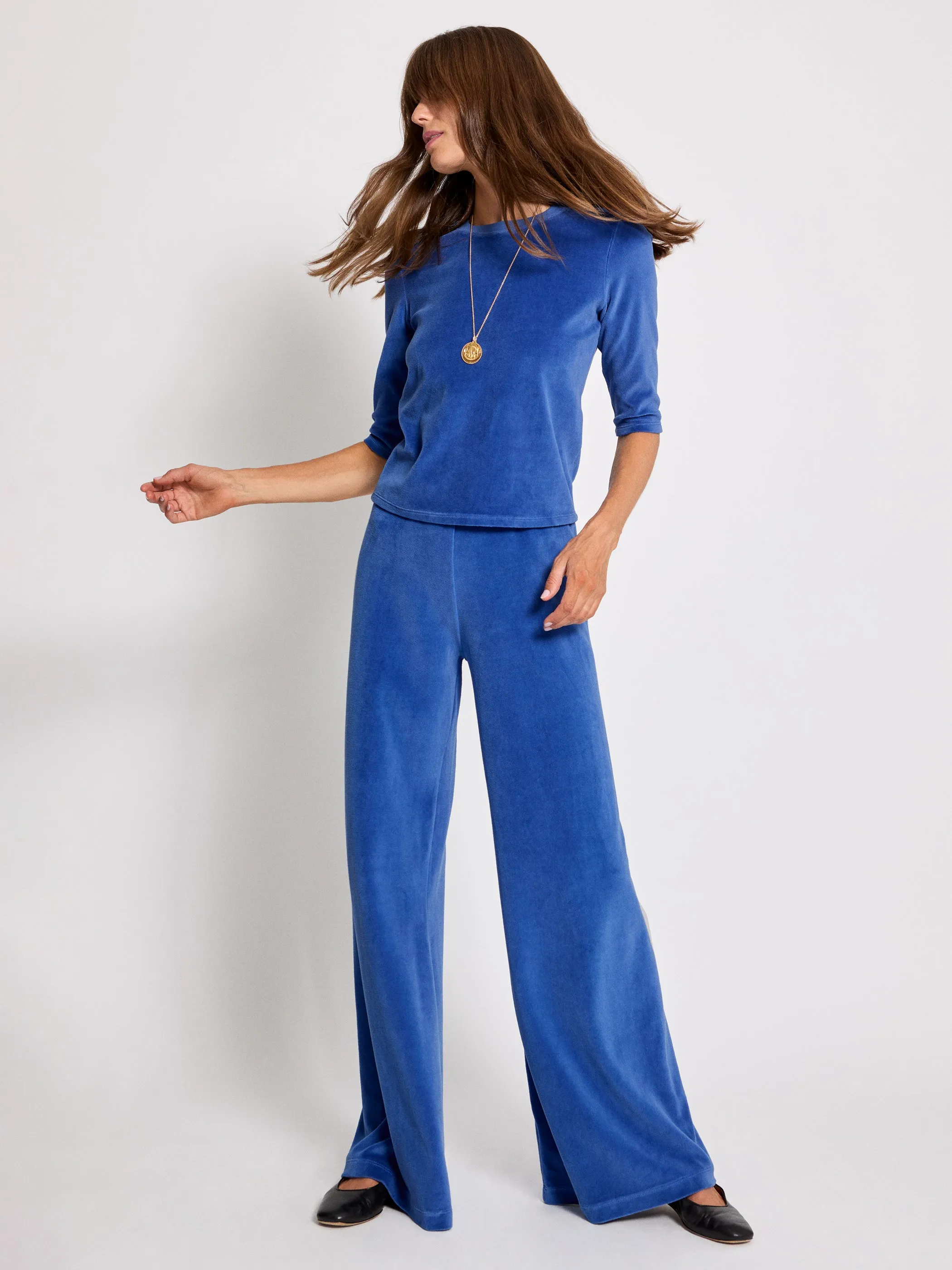 The Zephyra Flare Pants in Velour