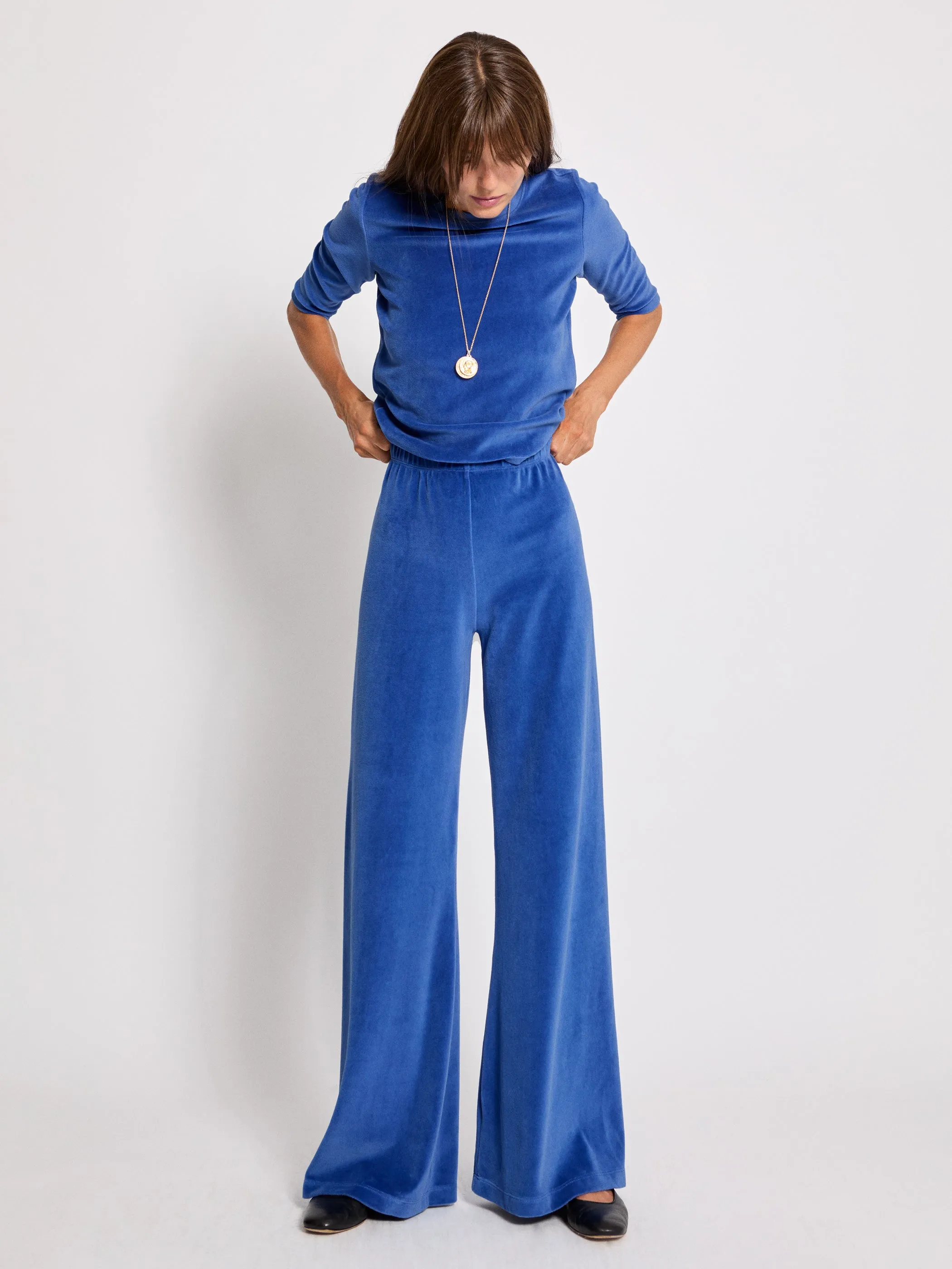 The Zephyra Flare Pants in Velour