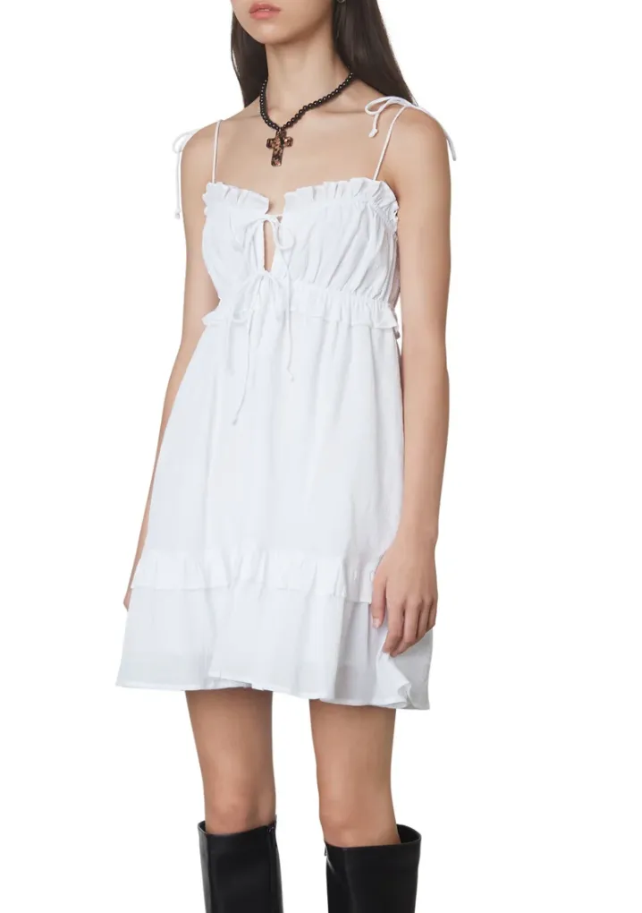 Tie Strap Baby Doll Mini Dress