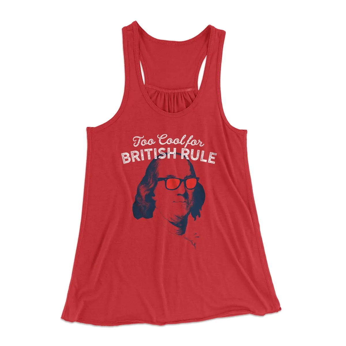 Too Cool for British Rule Women's Flowey Tank Top