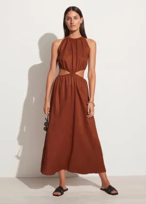 Trapani Midi Dress (Plain Spice)