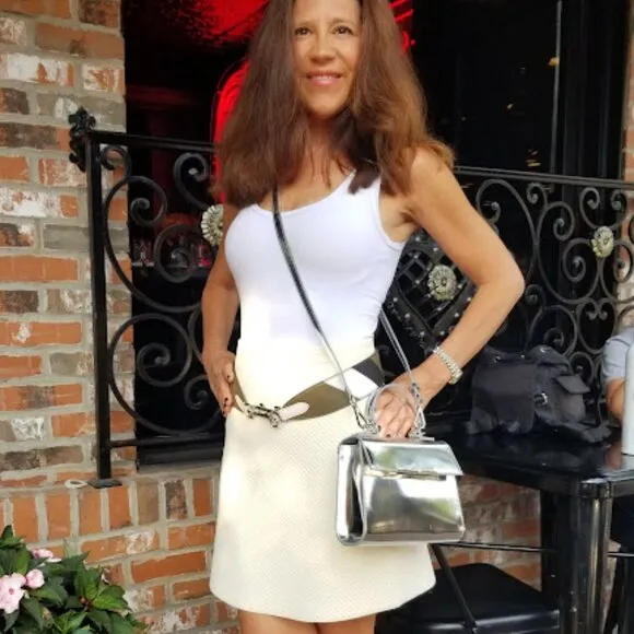 TTheory Women's Teslia A-Line Skirt Vanilla Cream Sz P and Small NWt 298