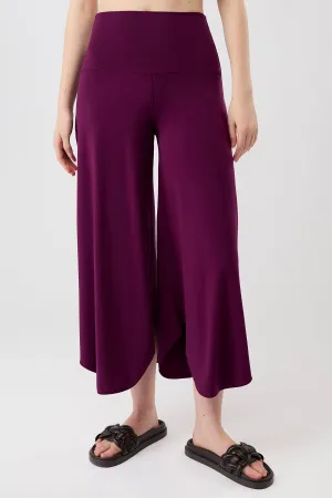 Tulip Pants Black Plum