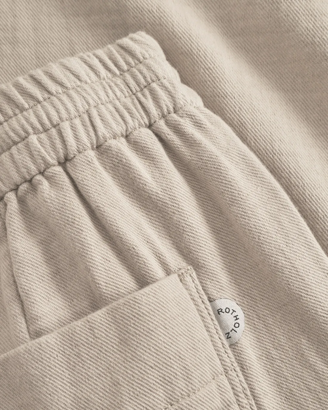 Unisex Wide Pants Washed Sand