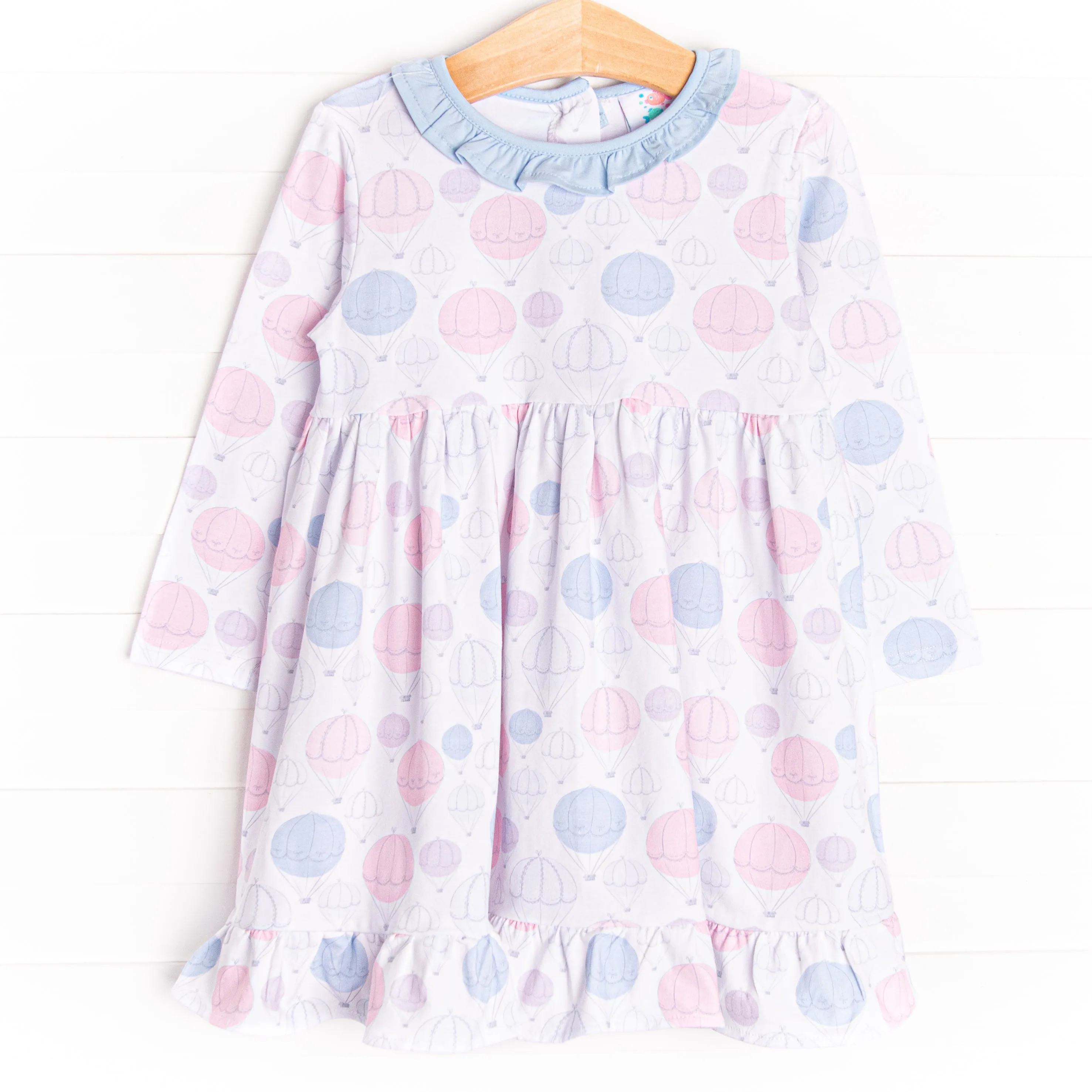 Up, Up, and Away Dress, Blue