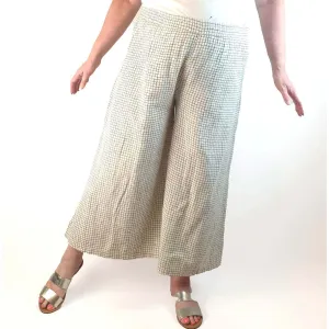 Utsa white check pants size XXL