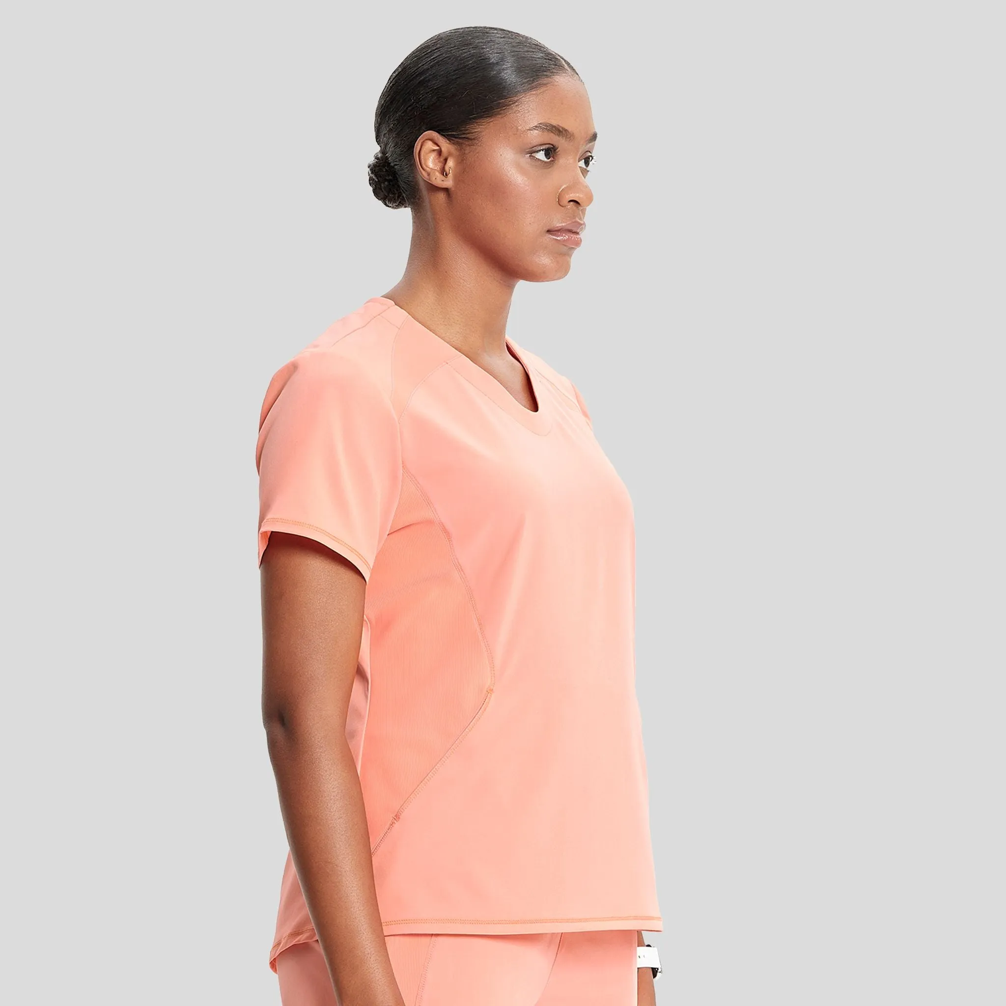 V-Neck Top | Electric Coral