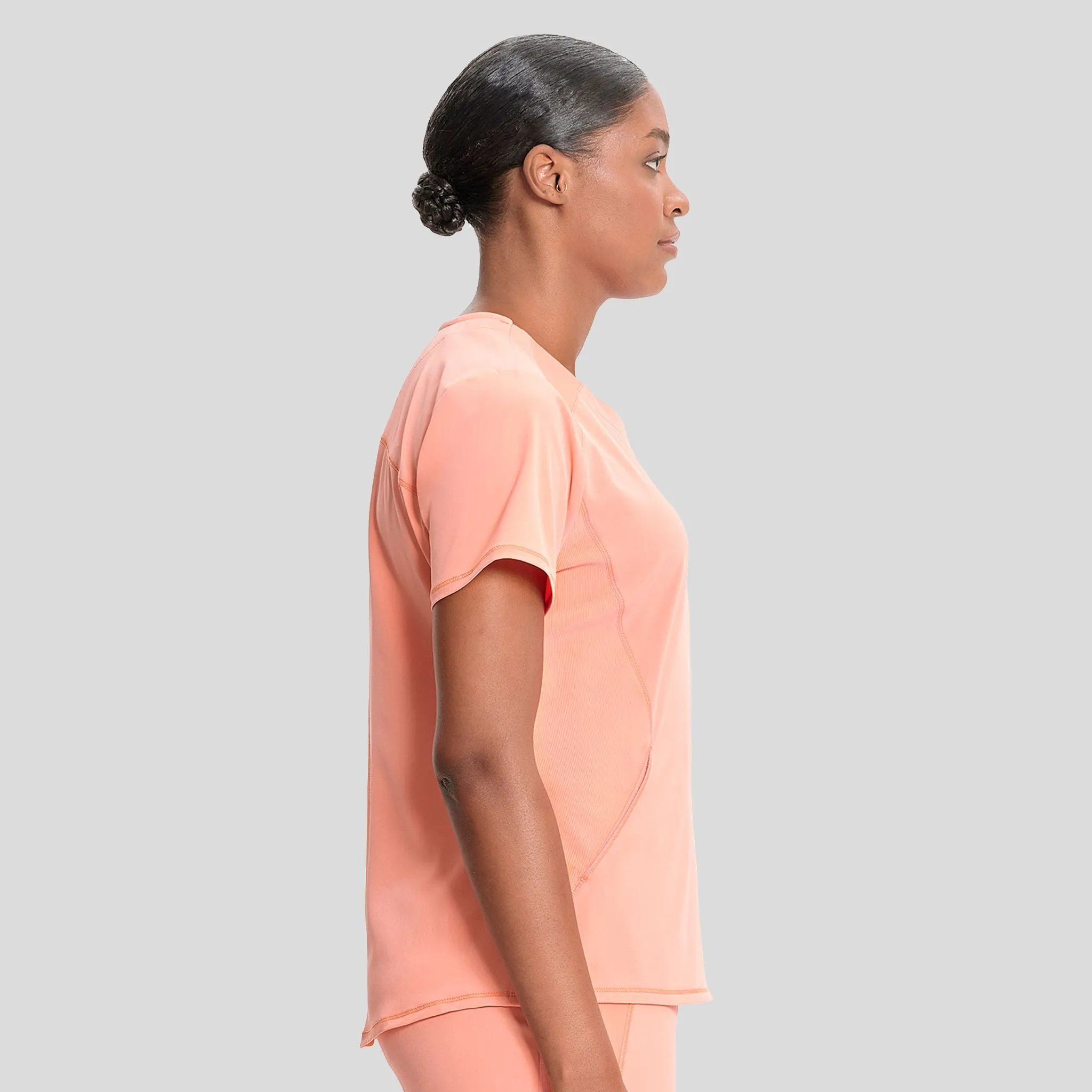 V-Neck Top | Electric Coral