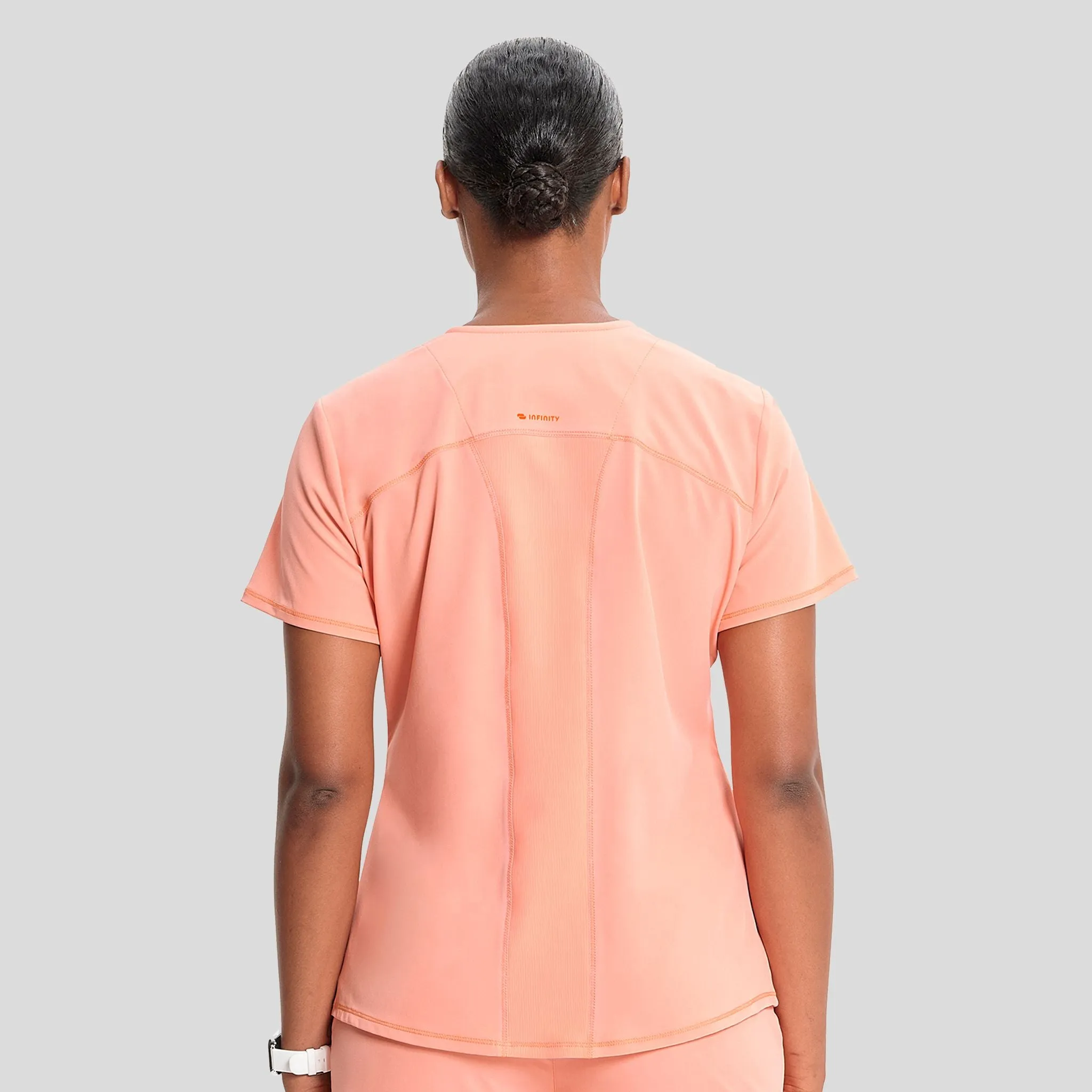 V-Neck Top | Electric Coral