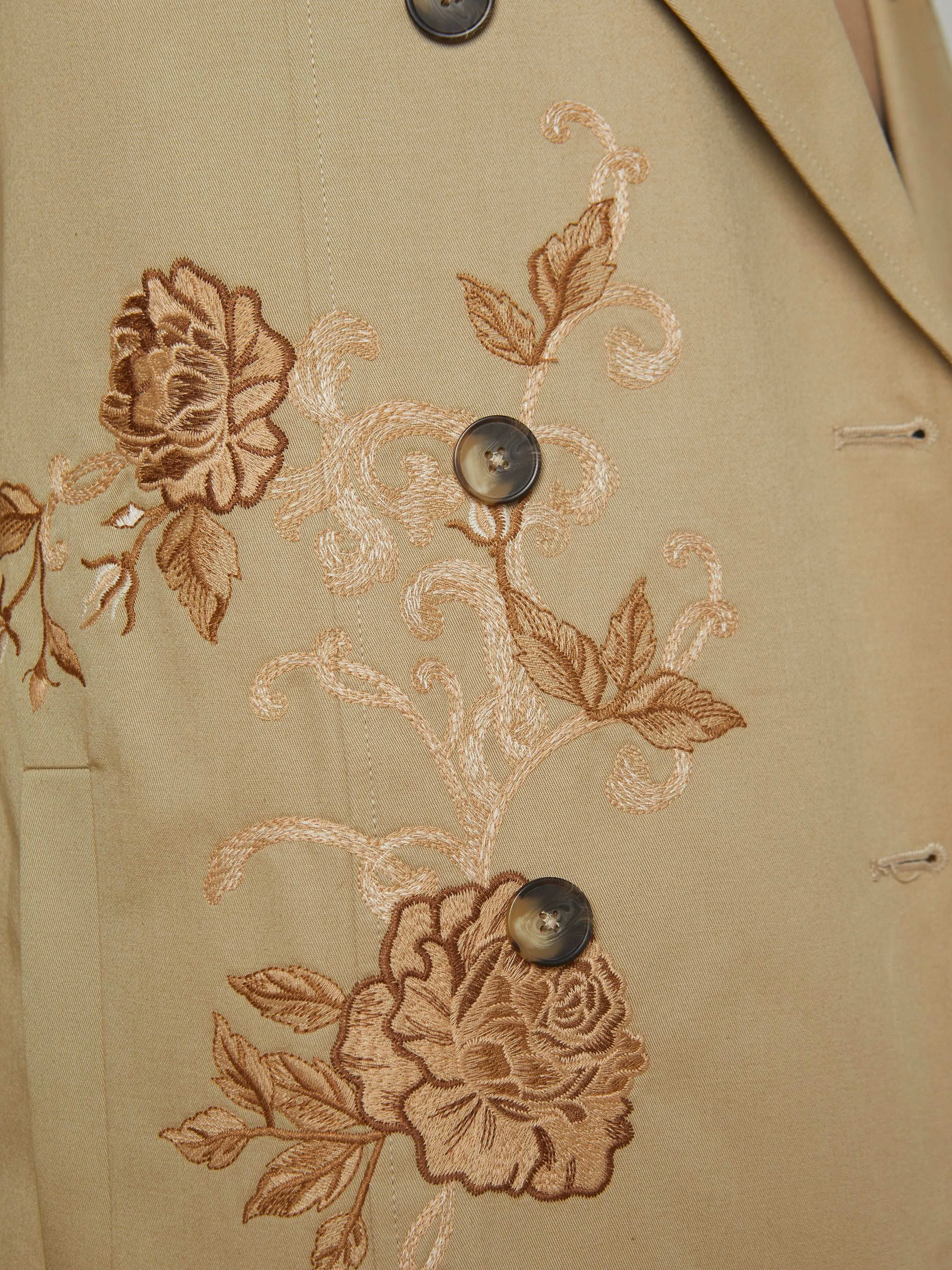 Venus Embroidered Trench Coat