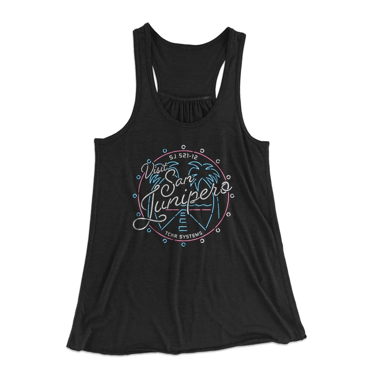 Visit San Junipero Women's Flowey Tank Top