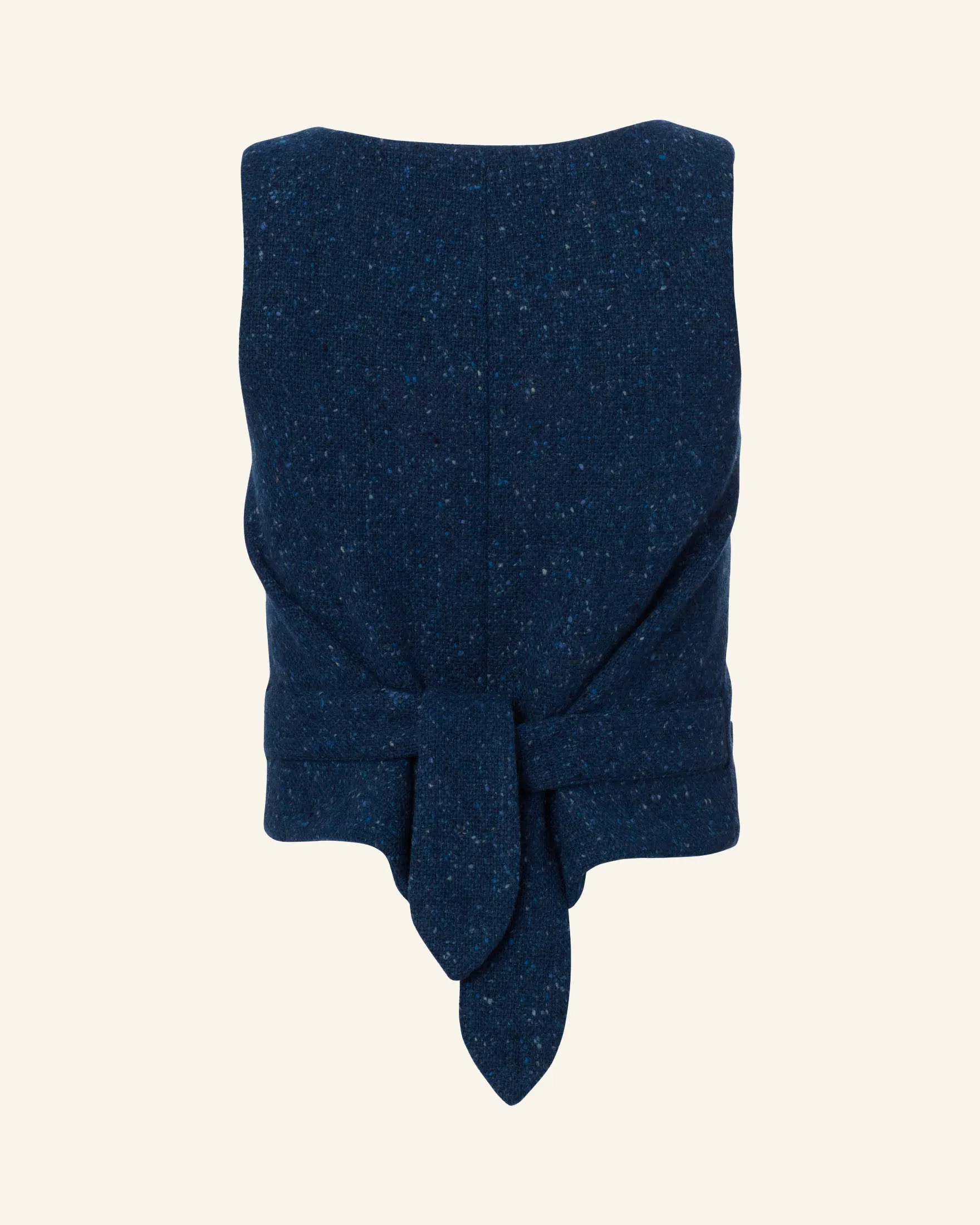 Vivienne Blueberry Tweed Waistcoat