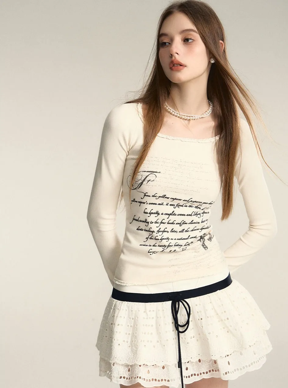 Waistband A-Line Skirt