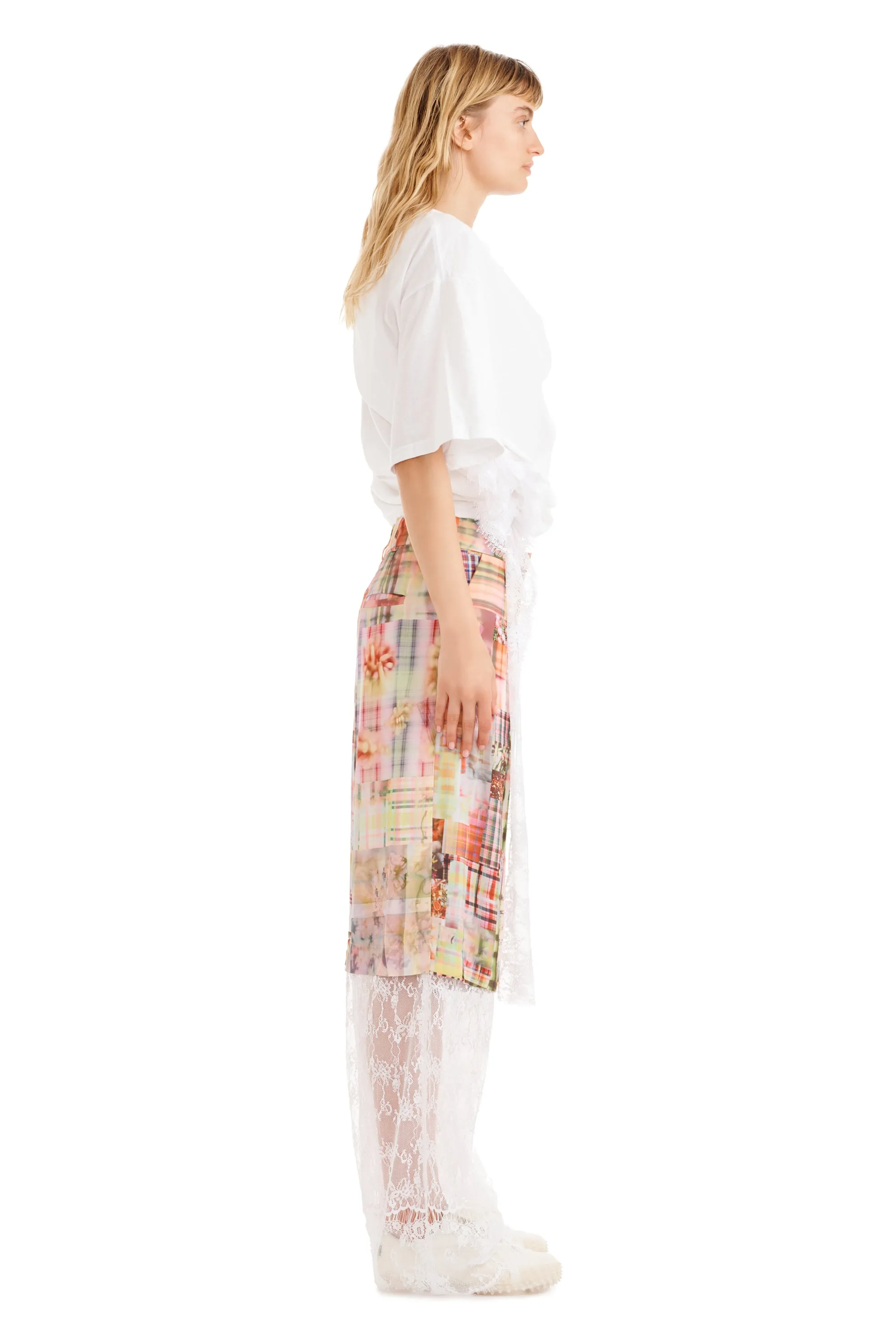 WHITE LACE EVA TEE