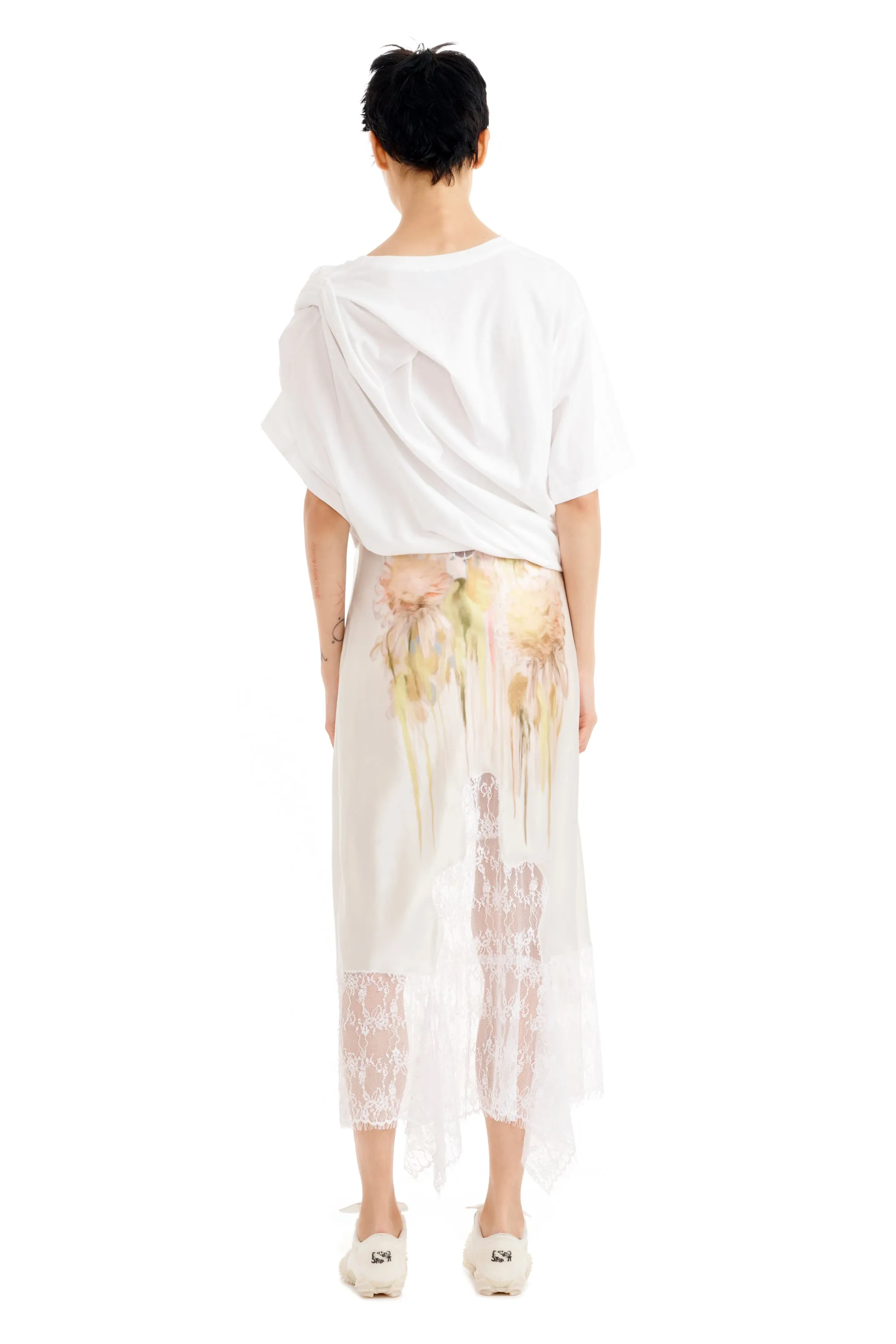 WHITE LACE EVA TEE