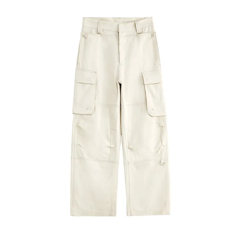 Wide-Leg Cargo Pants