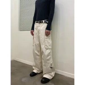 Wide-Leg Cargo Pants