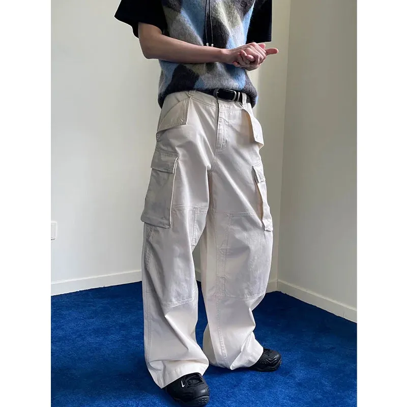 Wide-Leg Cargo Pants
