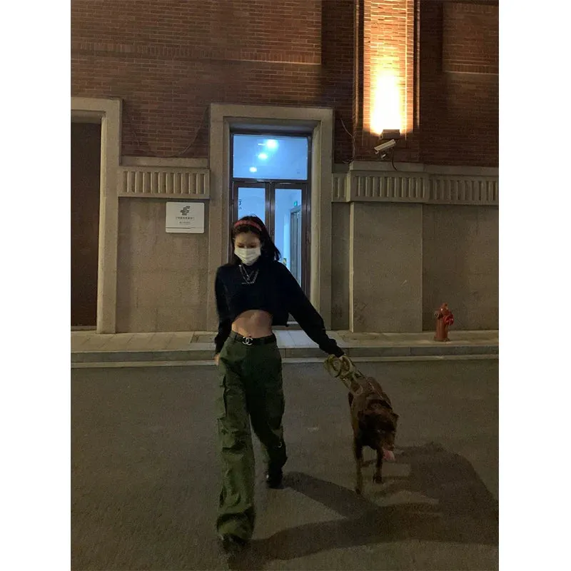 Wide-Leg Cargo Pants