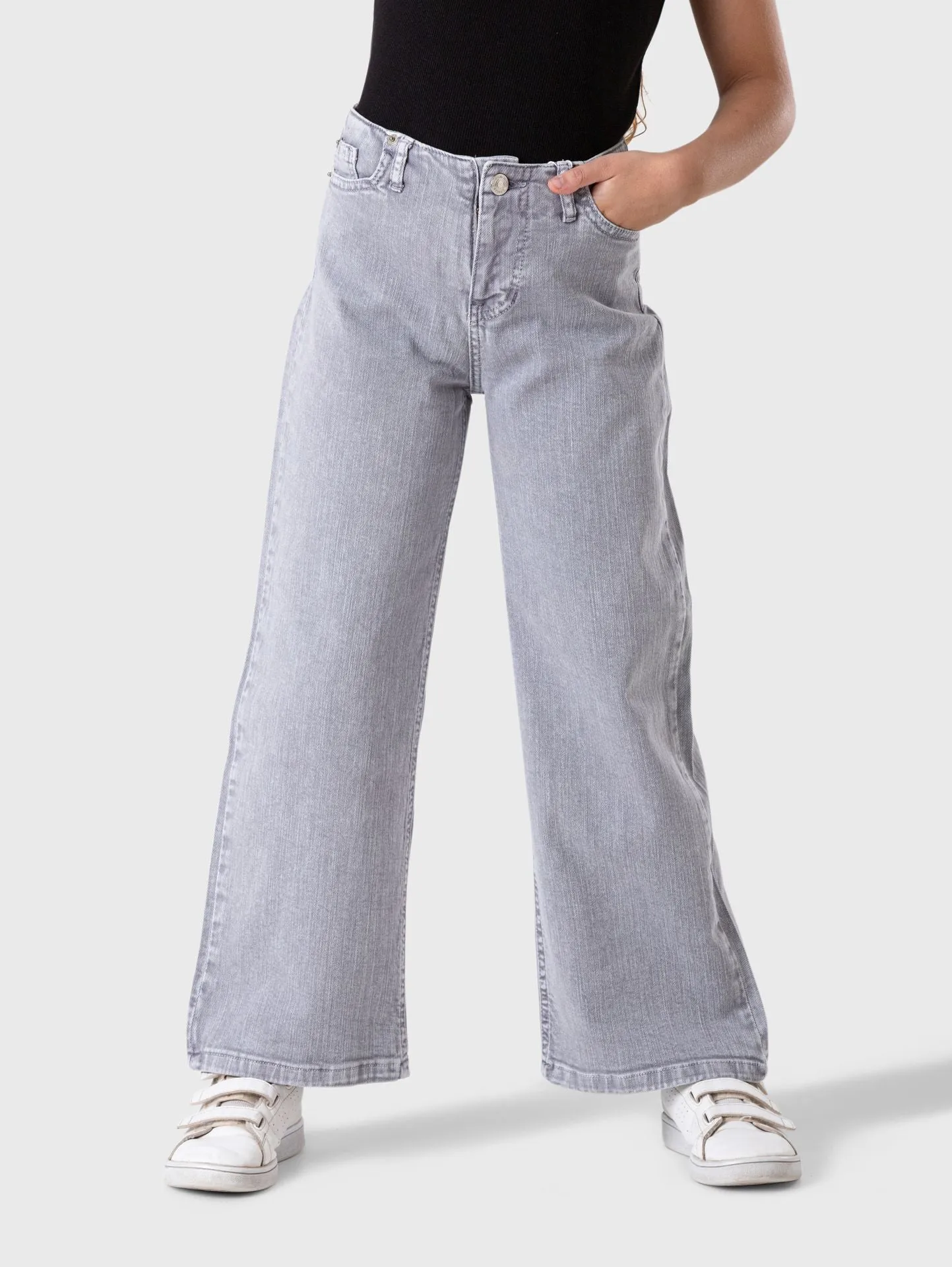 Wide Leg Gabardine Pants