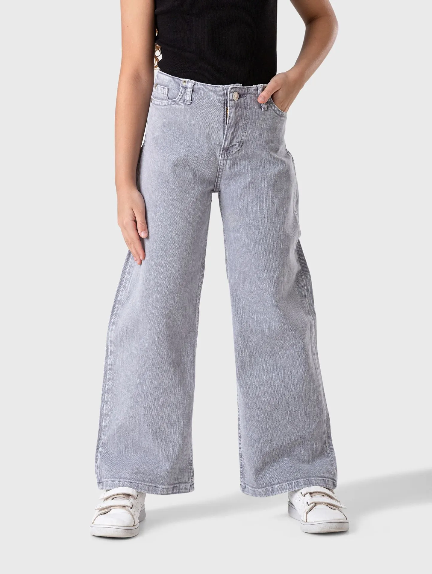 Wide Leg Gabardine Pants