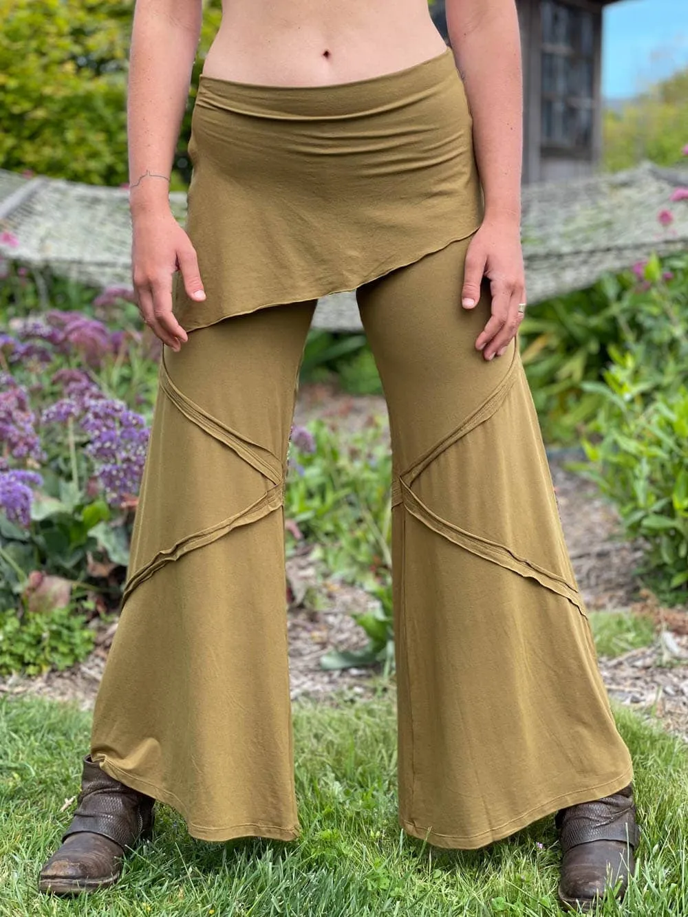Wide Leg Panel Pants