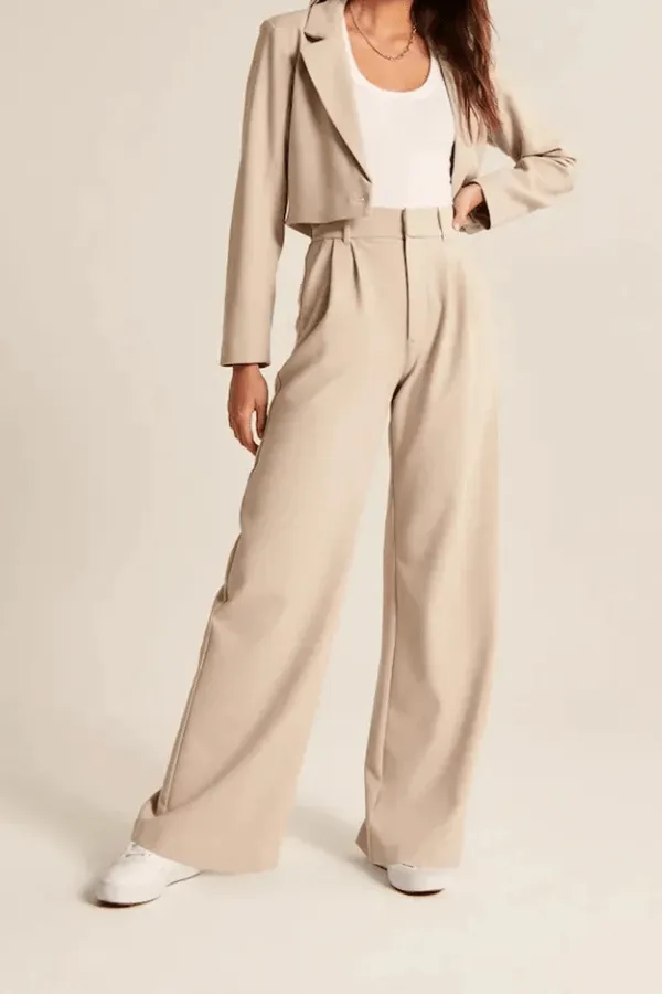 Wide Leg Tailored Pants