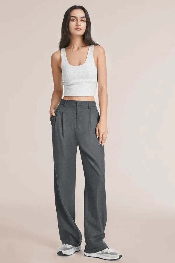 Wide Leg Tailored Pants