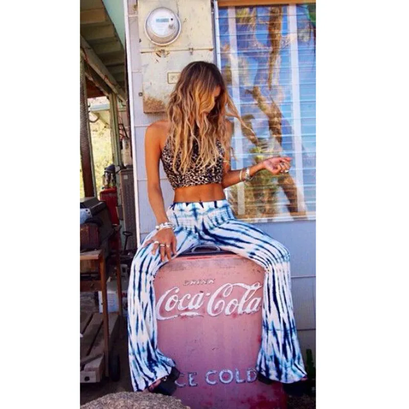 Wide Leg Tie Dye Multicolored Pant