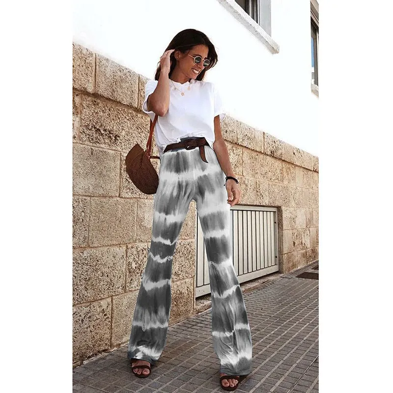 Wide Leg Tie Dye Multicolored Pant