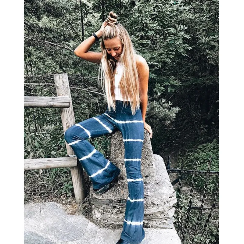 Wide Leg Tie Dye Multicolored Pant