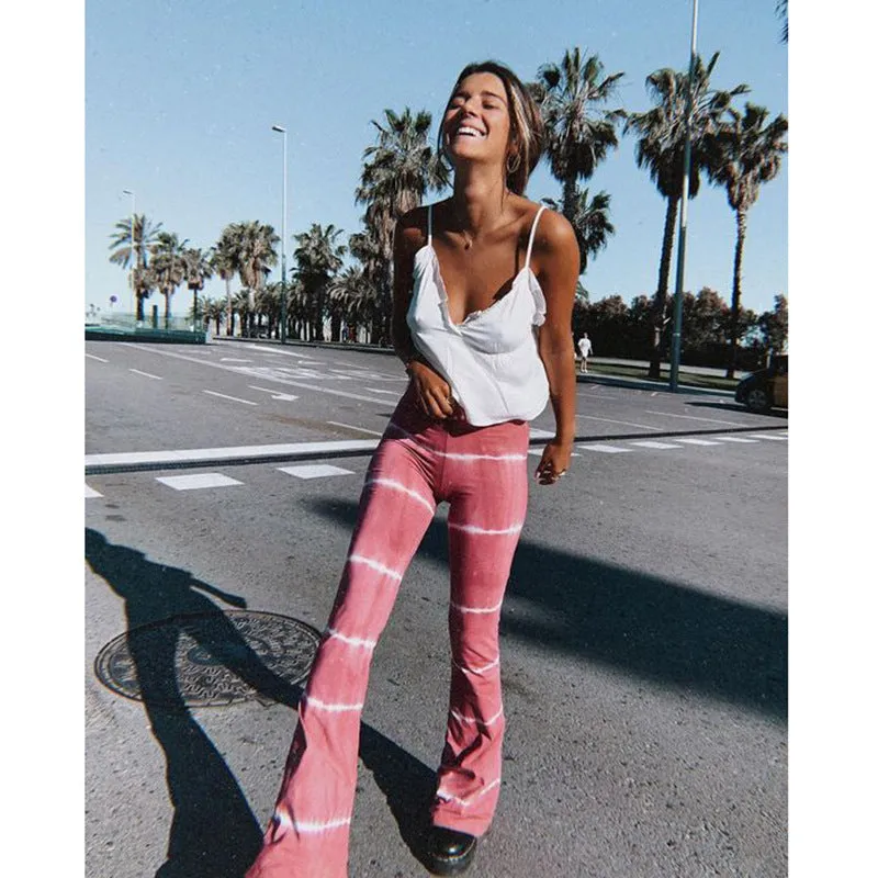 Wide Leg Tie Dye Multicolored Pant