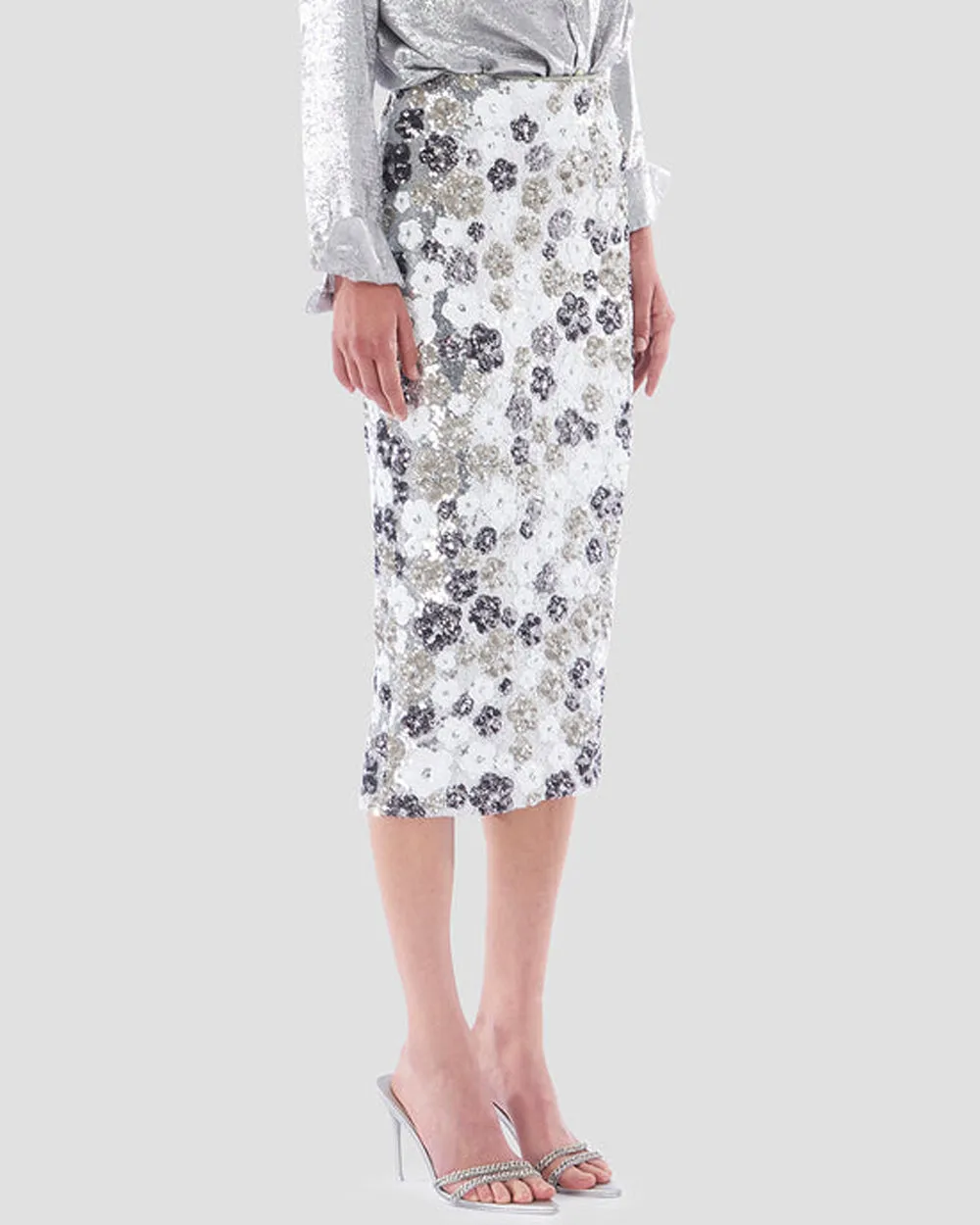 Winter Floral Garden Liza Skirt