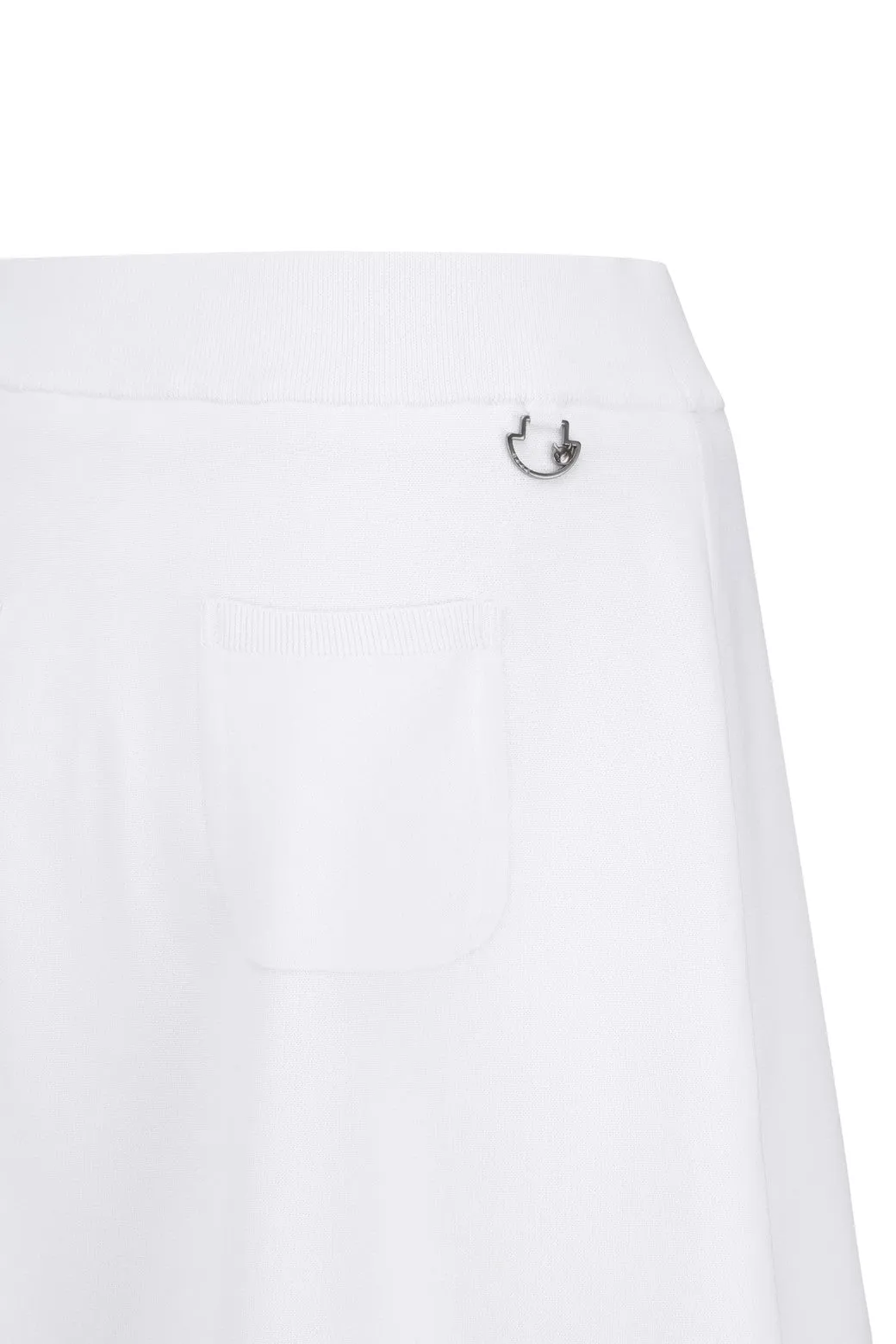 Women's ATHLETIC Tipping A-line Knit Skort White