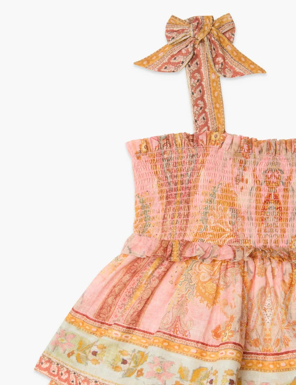 Wylie Pink Multi Tiered Dress