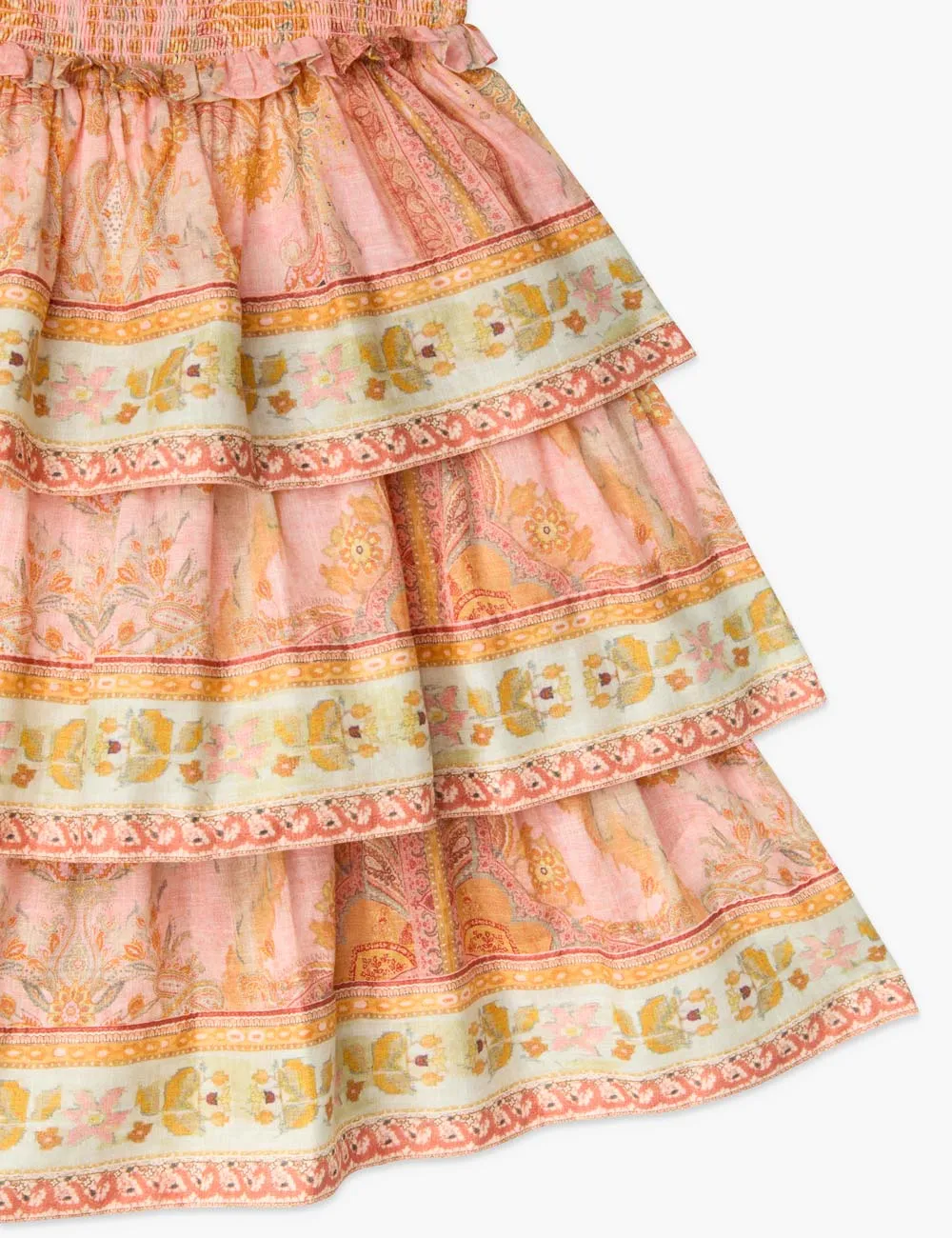 Wylie Pink Multi Tiered Dress