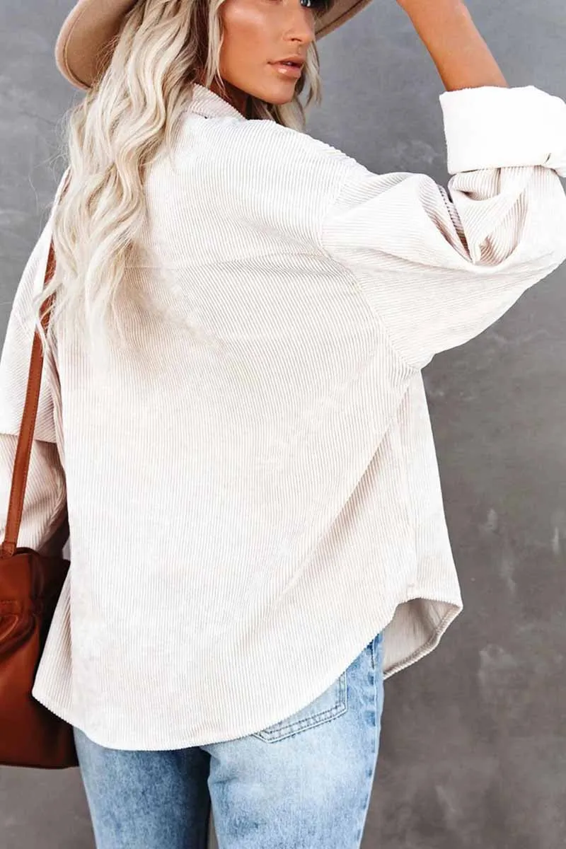 Xieyinshe Xieyinshe Solid Color Loose Pit Shirt Tops