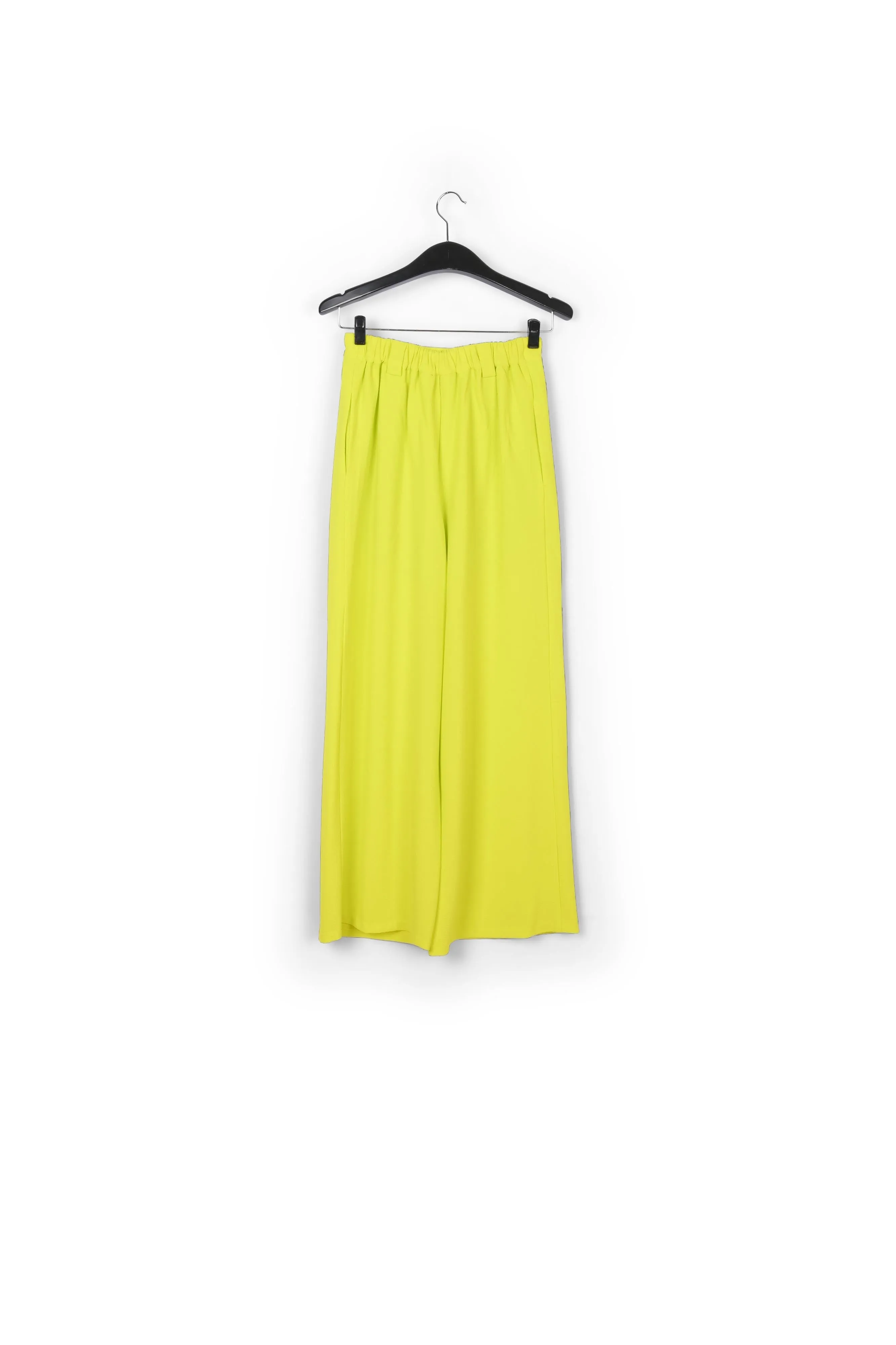 Yellow wide-leg pants