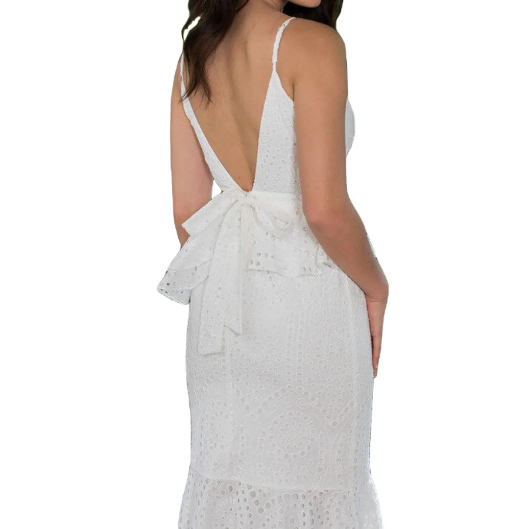 YUMI KIM Women's Riviera White Dynasty Dress #DR19498 Medium NWT