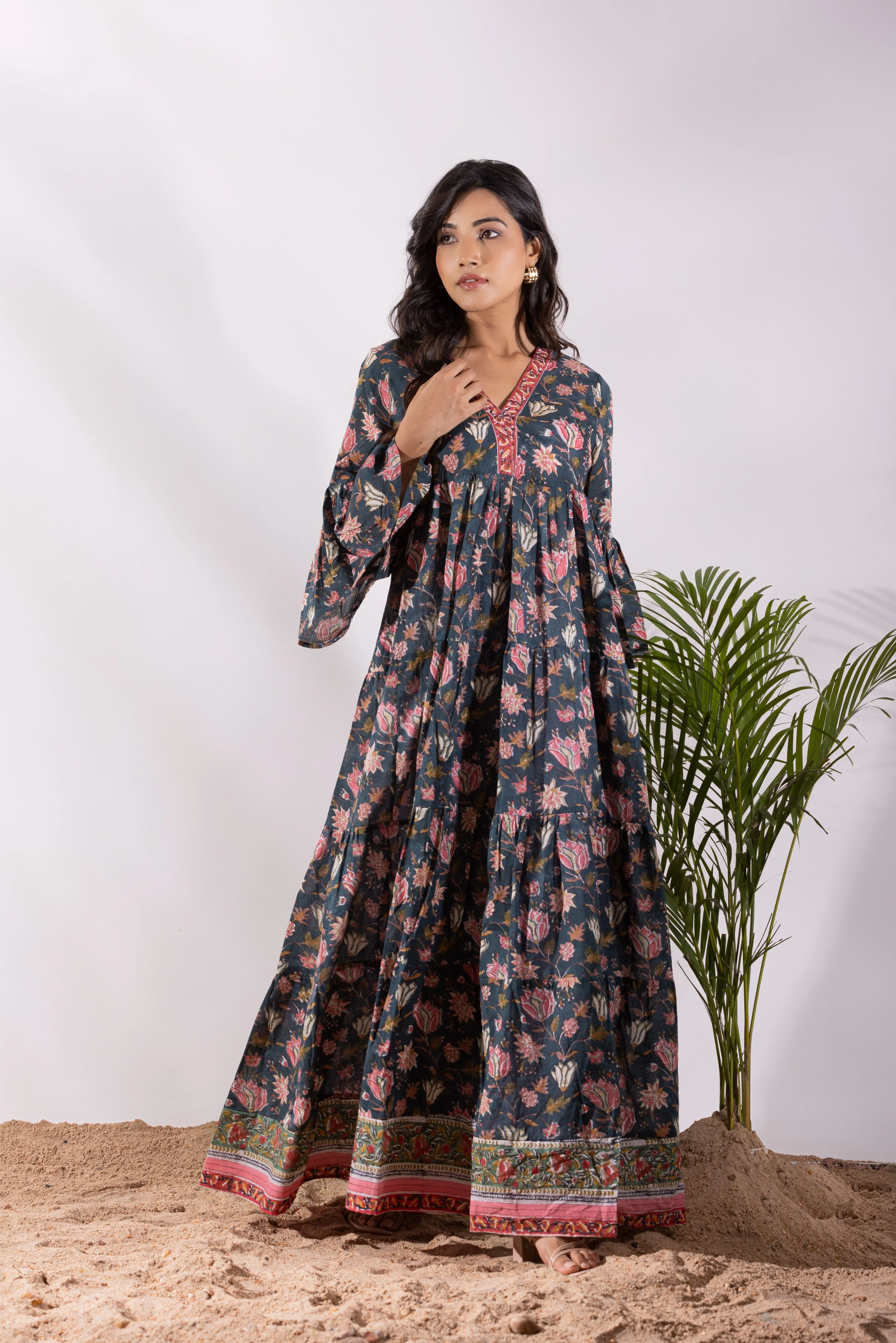 Zaki Tier Ruffle Dress
