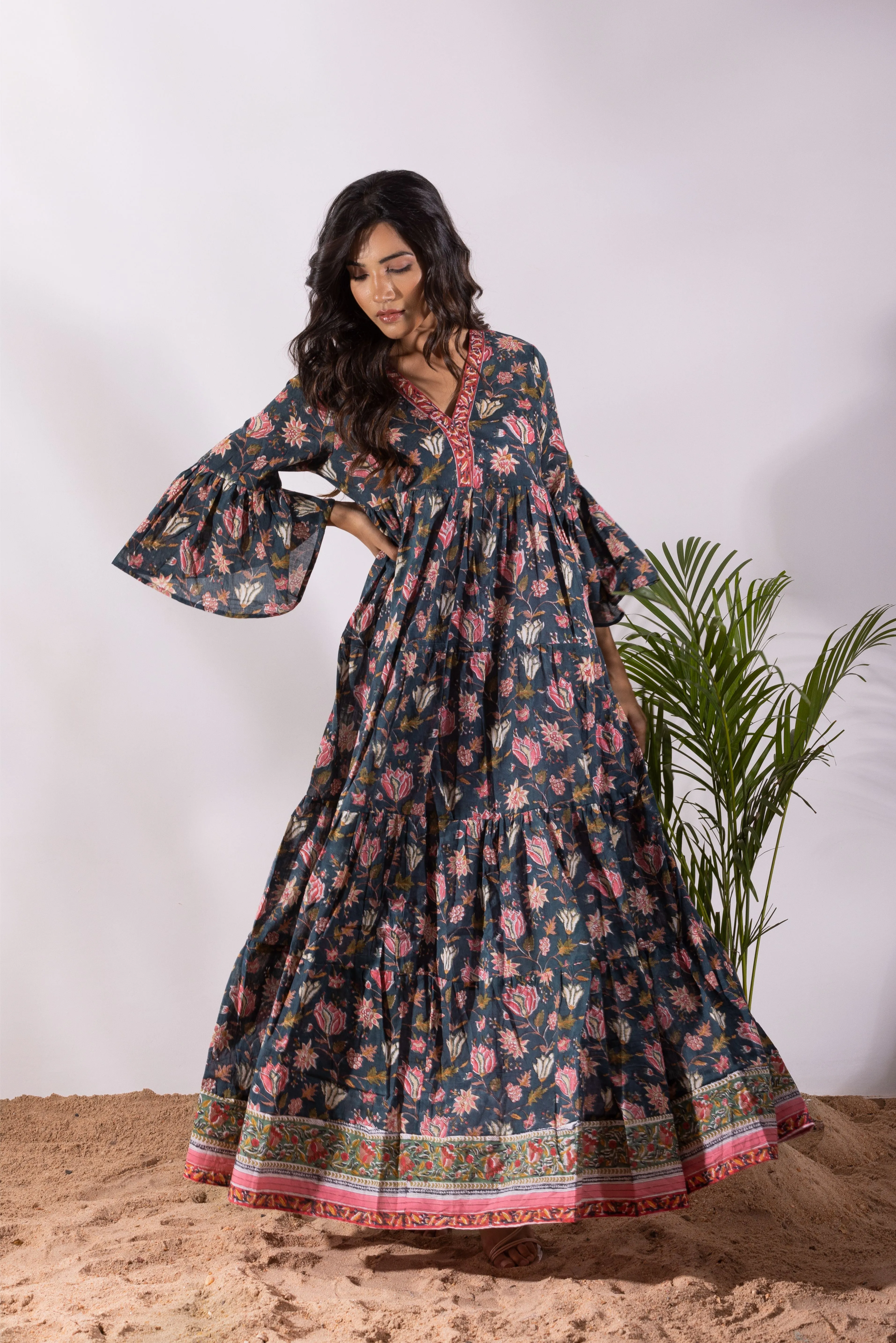 Zaki Tier Ruffle Dress