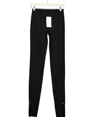 ZARA Black Tailored Pin-Striped Trousers UK XS