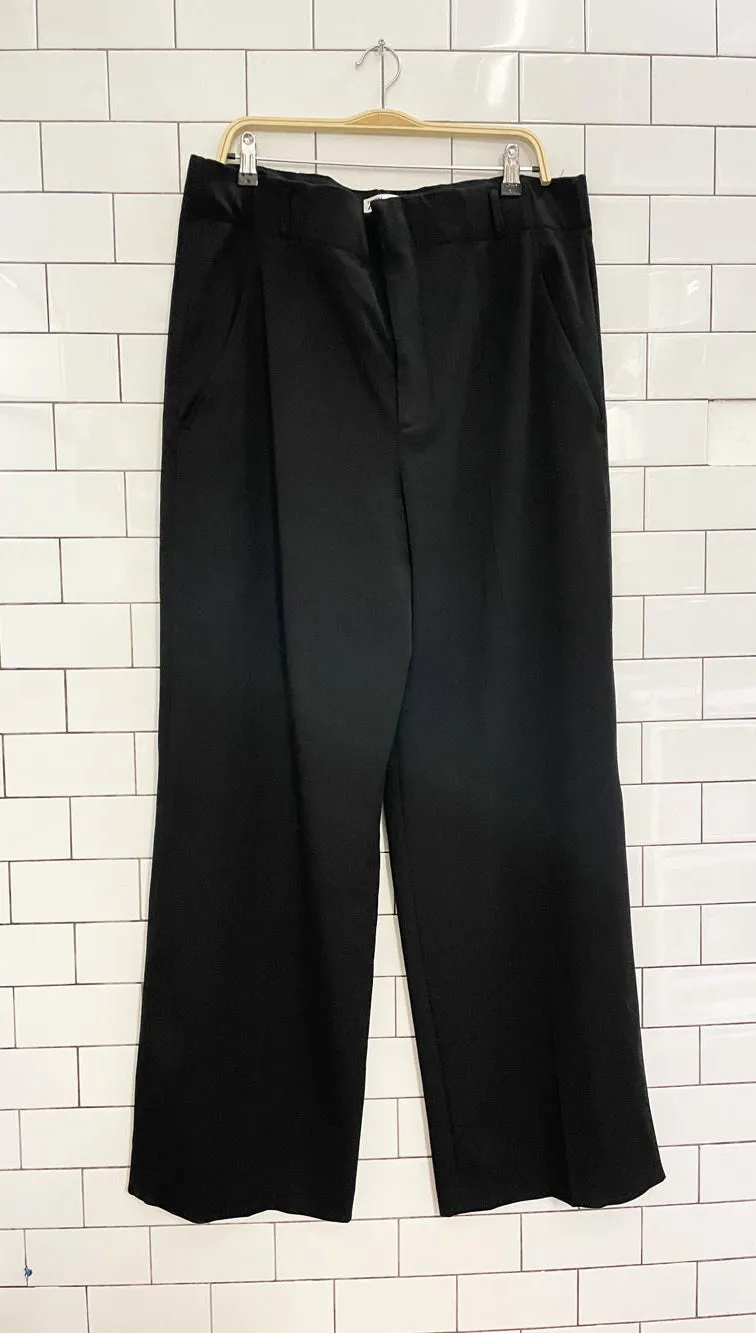 zara wide leg trousers