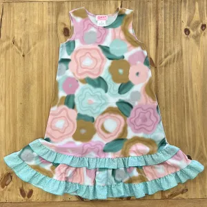 ZaZa Couture Hazy Blooms Ruffle Dress